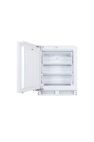 Candy CUS68EWK 95L Integrated Undercounter Freezer Fixed Hinge White