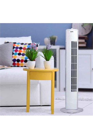 Igenix DF0029 White 29" Oscillating Tower Fan 3 Speed