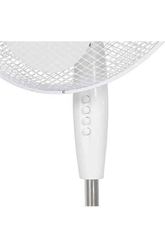Igenix DF1655 White 16" Oscillating Pedestal Fan 3 Speed