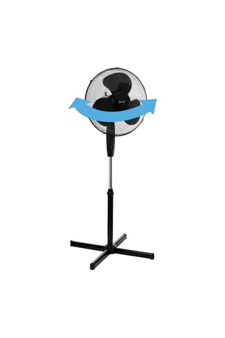 Igenix DF1655BL Black 16" Oscillating Pedestal Fan 3 Speed