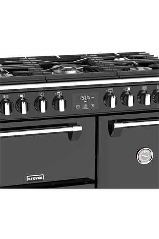 Stoves Richmond S900DF 90cm Black Dual Fuel Range Cooker