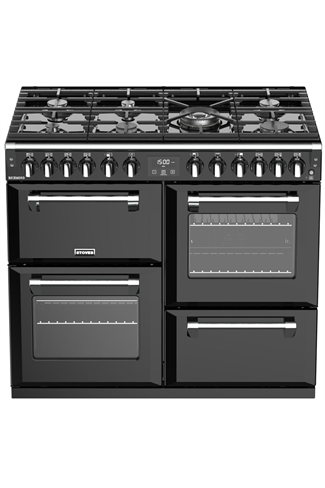 Stoves Richmond S1000DF 100cm Black Dual Fuel Range Cooker