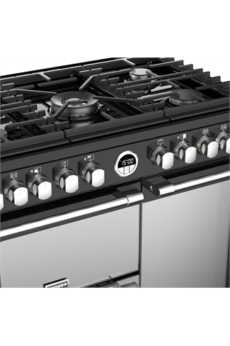 Stoves Sterling S900DF 90cm Black Dual Fuel Range Cooker