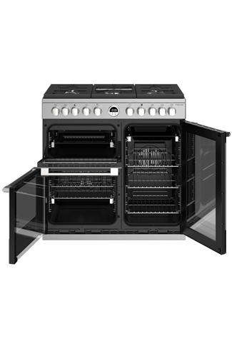 Stoves Sterling S900DF 90cm Stainless Steel Dual Fuel Range Cooker