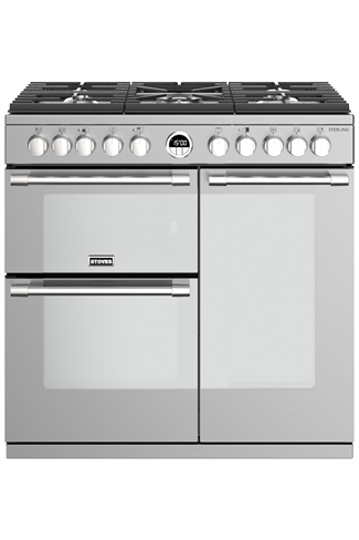 Stoves Sterling S900DF 90cm Stainless Steel Dual Fuel Range Cooker