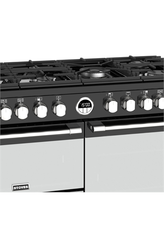 Stoves Sterling S1000DF 100cm Black Dual Fuel Range Cooker