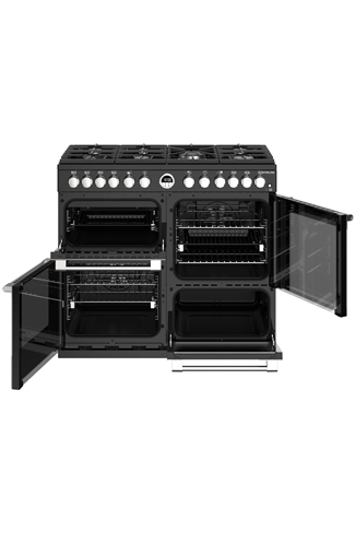 Stoves Sterling S1000DF 100cm Black Dual Fuel Range Cooker