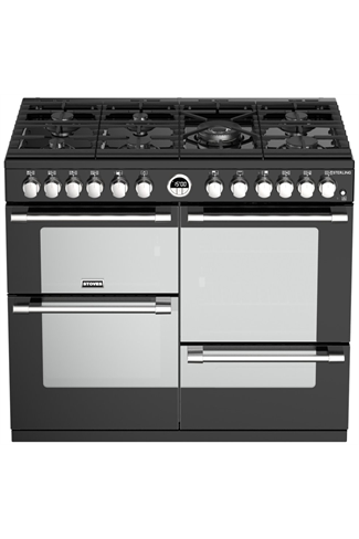 Stoves Sterling S1000DF 100cm Black Dual Fuel Range Cooker