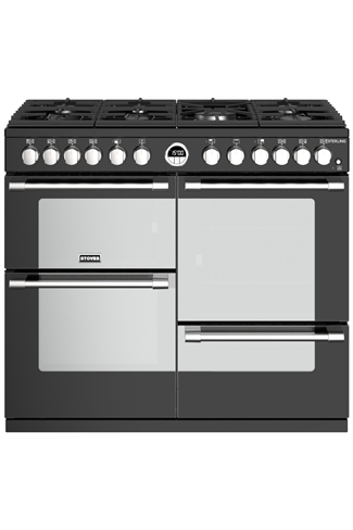 Stoves Sterling S1000DF 100cm Black Dual Fuel Range Cooker