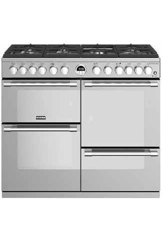 Stoves Sterling S1000DF 100cm Stainless Steel Dual Fuel Range Cooker