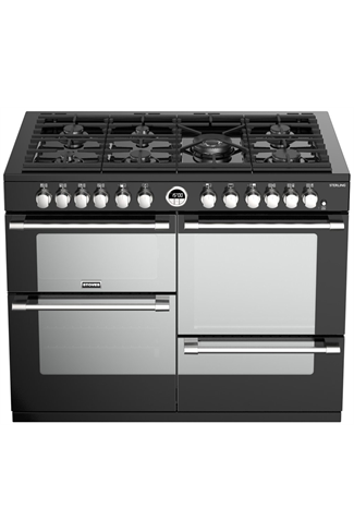 Stoves Sterling S1100DF 110cm Black Dual Fuel Range Cooker