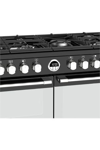 Stoves Sterling S1100DF 110cm Black Dual Fuel Range Cooker