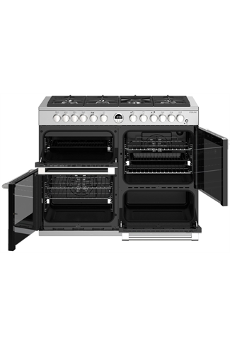 Stoves Sterling S1100DF 110cm Stainless Steel Dual Fuel Range Cooker