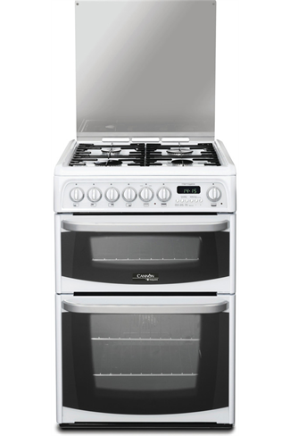 Hotpoint Cannon CH60DHWFS 60cm White Double Oven Dual Fuel Cooker