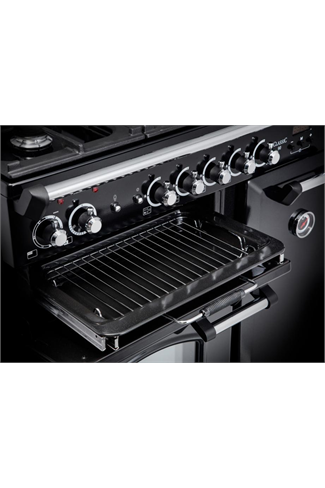 Rangemaster Classic CLA100DFFBL/C 100cm Black Dual Fuel Range Cooker