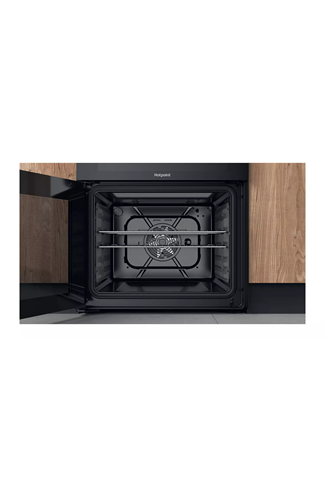 Hotpoint HDM67G9C2CB 60cm Black Double Oven Dual Fuel Cooker