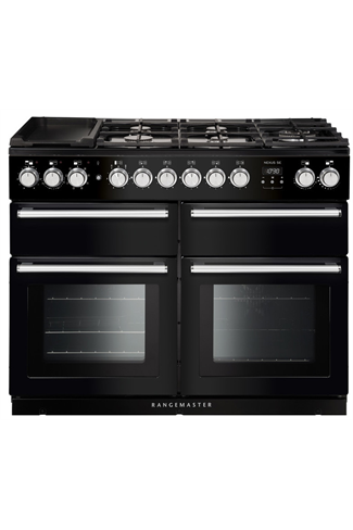 Rangemaster Nexus SE NEXSE110DFFBL/C 110cm Black Dual Fuel Range Cooker