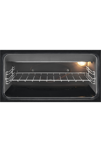 Zanussi ZCK66350BA 60cm Black Double Oven Dual Fuel Cooker