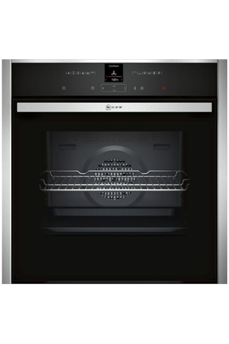 NEFF N70 B27CR22N1B Stainless Steel Pyrolytic Built-In Electric Single Oven
