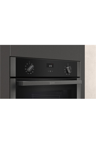 NEFF N50 B3ACE4HG0B Black Slide&Hide Built-In Electric Single Oven