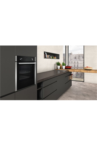 NEFF N50 B3ACE4HN0B Stainless Steel Slide&Hide Built-In Electric Single Oven