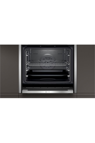 NEFF N90 B47FS34H0B Stainless Steel Slide&Hide FullSteam Built-In Electric Single Oven with HomeConnect