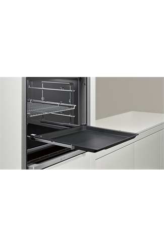 NEFF N90 B47VS34H0B Stainless Steel Slide&Hide VarioSteam Built-In Electric Single Oven with HomeConnect