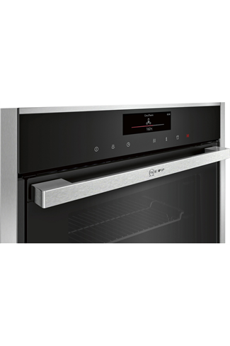 NEFF N90 B48FT78H0B Stainless Steel Slide&Hide FullSteam Built-In Electric Single Oven with HomeConnect