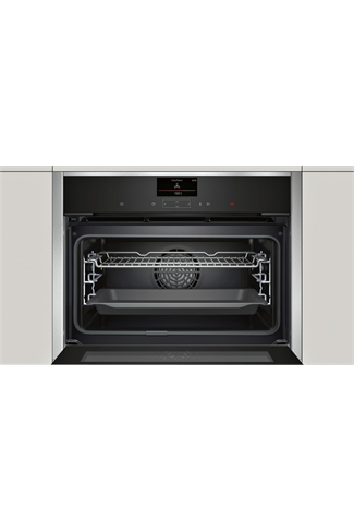 NEFF N90 C27CS22H0B Stainless Steel Pyrolytic Built-In Compact Oven with HomeConnect