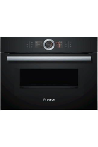 Bosch Serie 8 CMG656BB6B Black Built-In Combination Oven