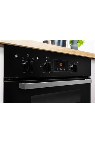 Indesit Aria IDU6340BL Black Built-Under Electric Double Oven