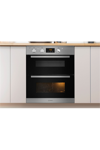 Indesit Aria IDU6340IX Stainless Steel Built-Under Electric Double Oven
