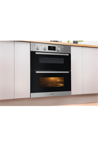 Indesit Aria IDU6340IX Stainless Steel Built-Under Electric Double Oven