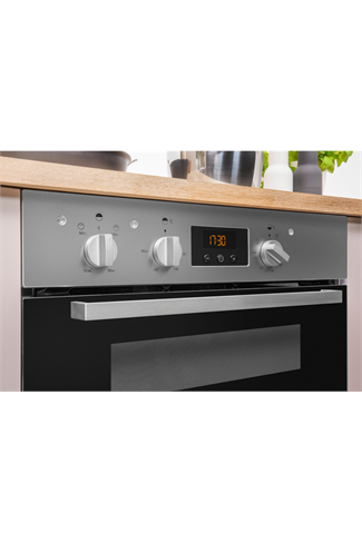 Indesit Aria IDU6340IX Stainless Steel Built-Under Electric Double Oven