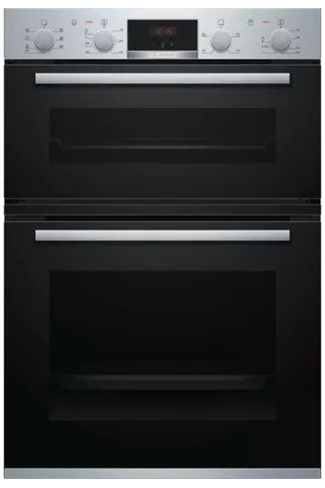 Bosch Serie 4 MBS533BS0B Stainless Steel Built-In Electric Double Oven