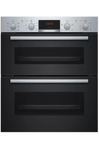 Bosch Serie 2 NBS113BR0B Stainless Steel Built-Under Electric Double Oven