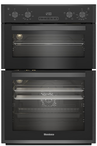 Blomberg RODN9202DX Dark Steel Built-in Electric Double Oven