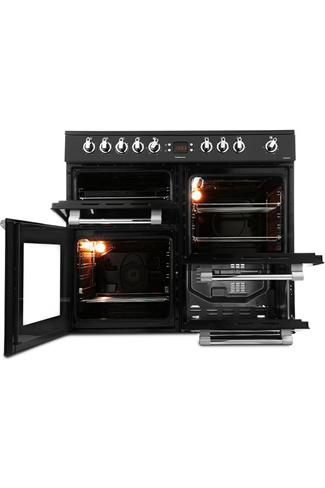 Leisure Cookmaster CK100C210K 100cm Black Electric Range Cooker with Ceramic Hob