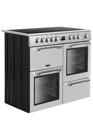 Leisure Cookmaster CK100C210S 100cm Silver Electric Range Cooker With Ceramic Hob
