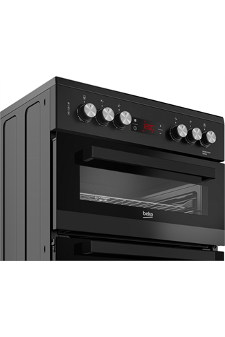 Beko EDC634K 60cm Black Double Oven Electric Cooker 