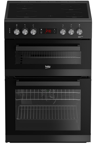 Beko EDC634K 60cm Black Double Oven Electric Cooker 