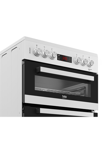 Beko EDC634W 60cm White Double Oven Electric Cooker Ceramic