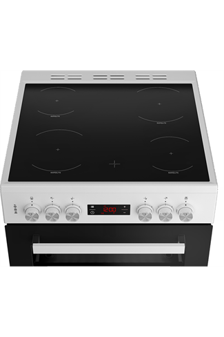 Beko EDC634W 60cm White Double Oven Electric Cooker Ceramic