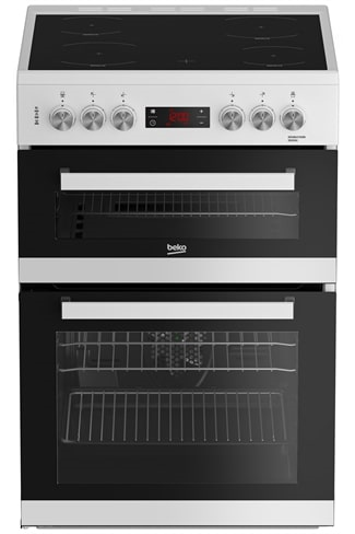 Beko EDC634W 60cm White Double Oven Electric Cooker Ceramic