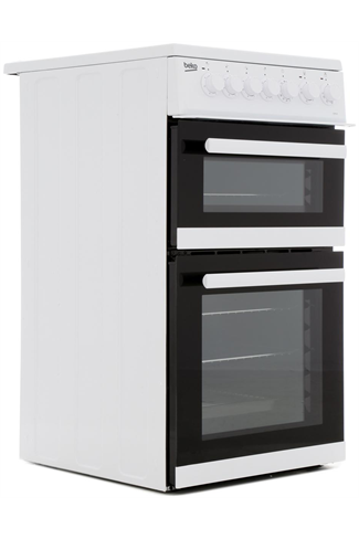 Beko EDP503W 50cm White Double Oven Electric Cooker 