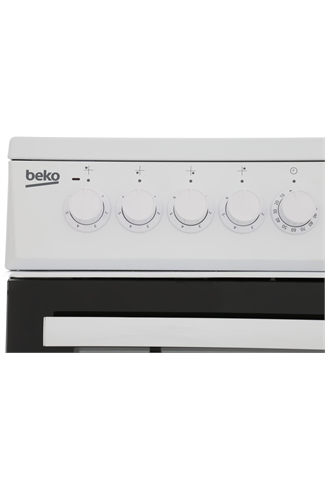 Beko EDP503W 50cm White Double Oven Electric Cooker 