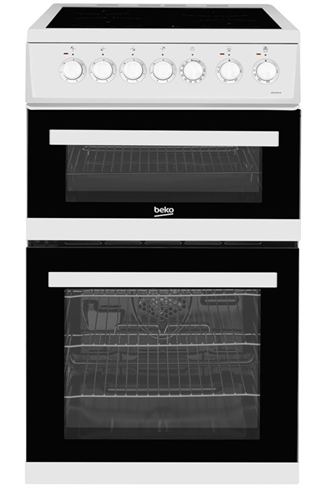 Beko EDVC503W 50cm White Double Oven Electric Cooker 