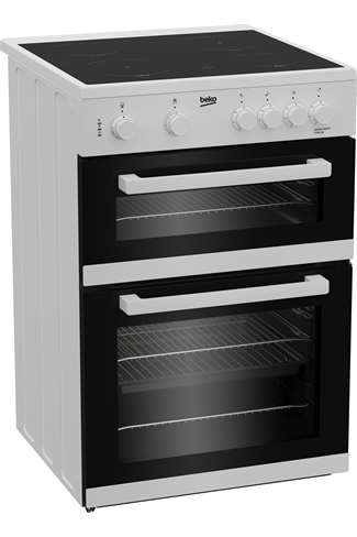 Beko ETC611W 60cm White Double Oven Electric Cooker