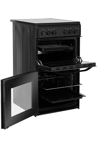 Hotpoint Cloe HD5V92KCB 50cm Black Twin Cavity Electric Cooker