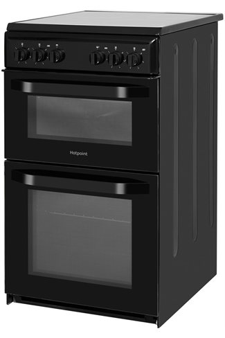 Hotpoint Cloe HD5V92KCB 50cm Black Twin Cavity Electric Cooker